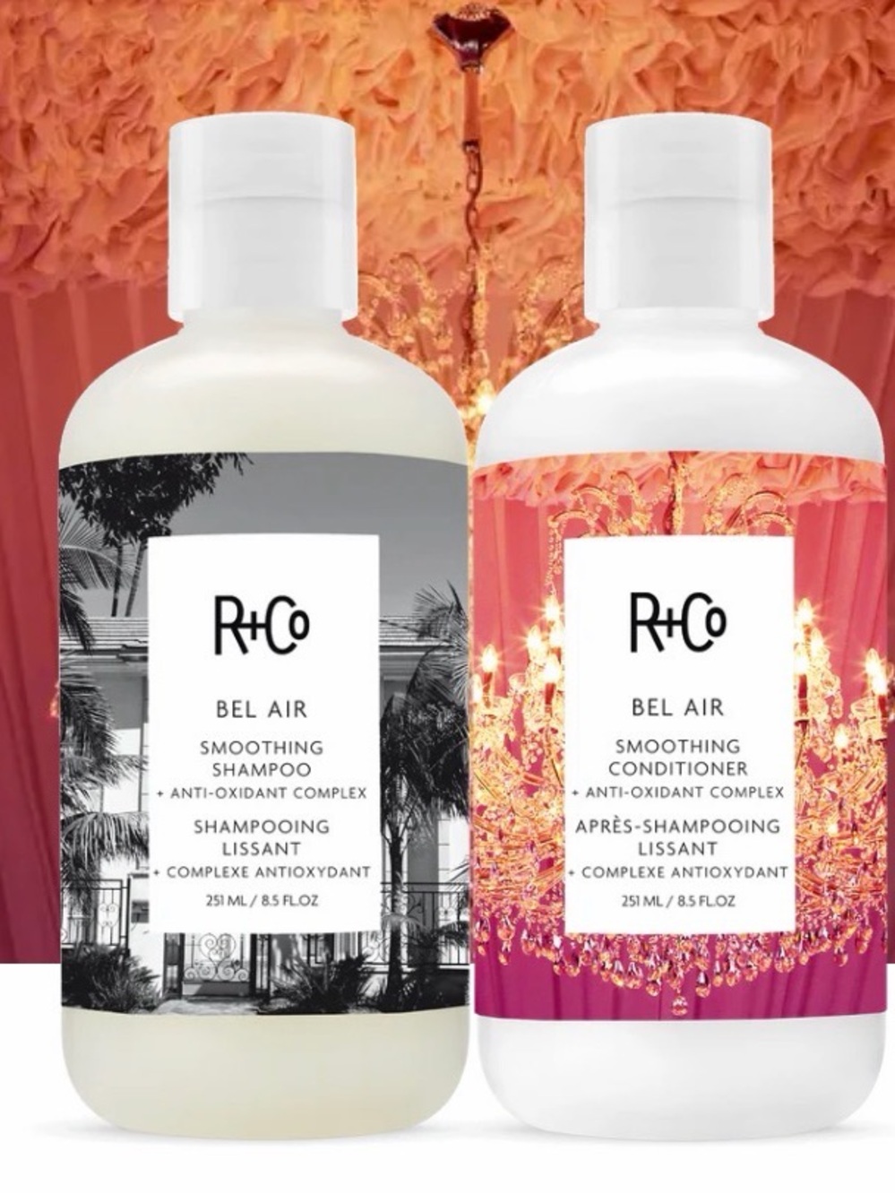 NIP R+Co Bel Air Smoothing Shampoo & Conditioner Set